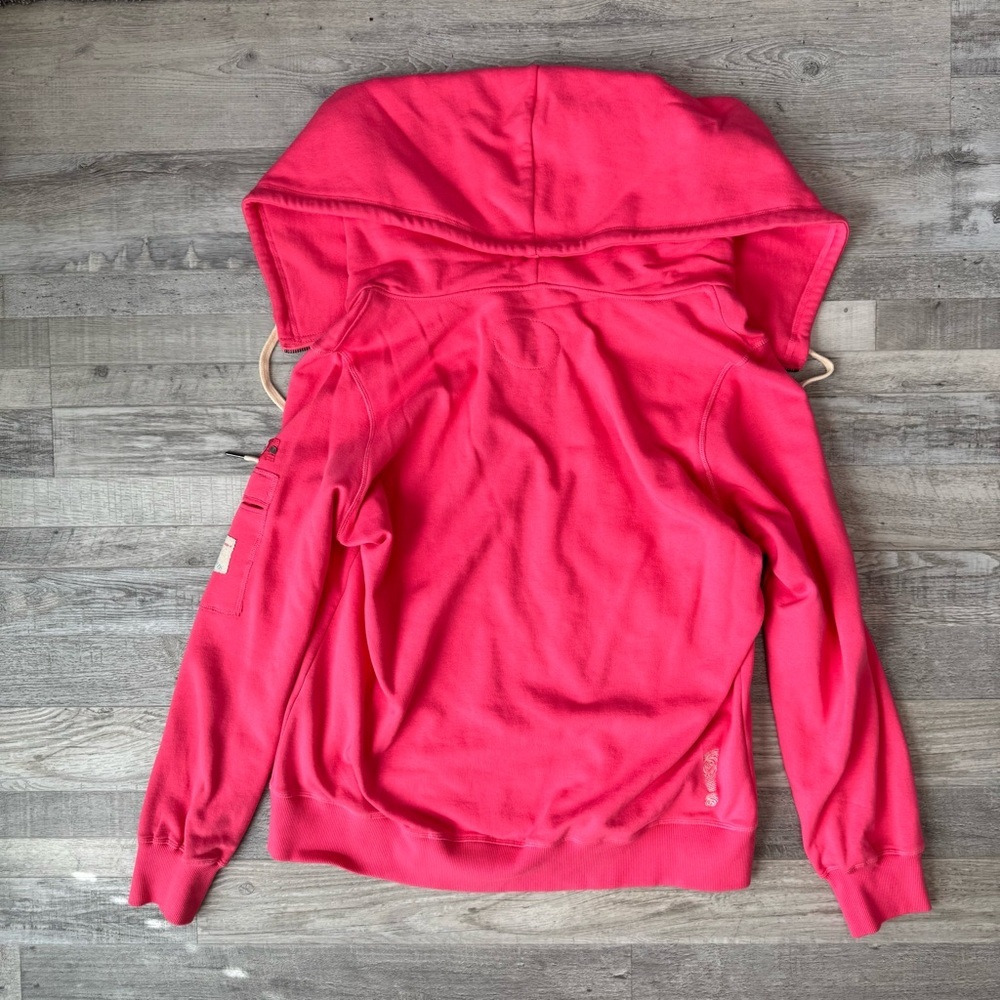 Thumb United Pink Casey Fleece Hoodie Full Zip Sweatshirt Women's 3X - Picture 3 of 13